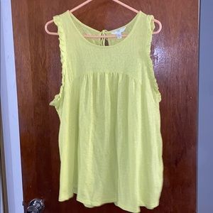 Bright yellow blouse